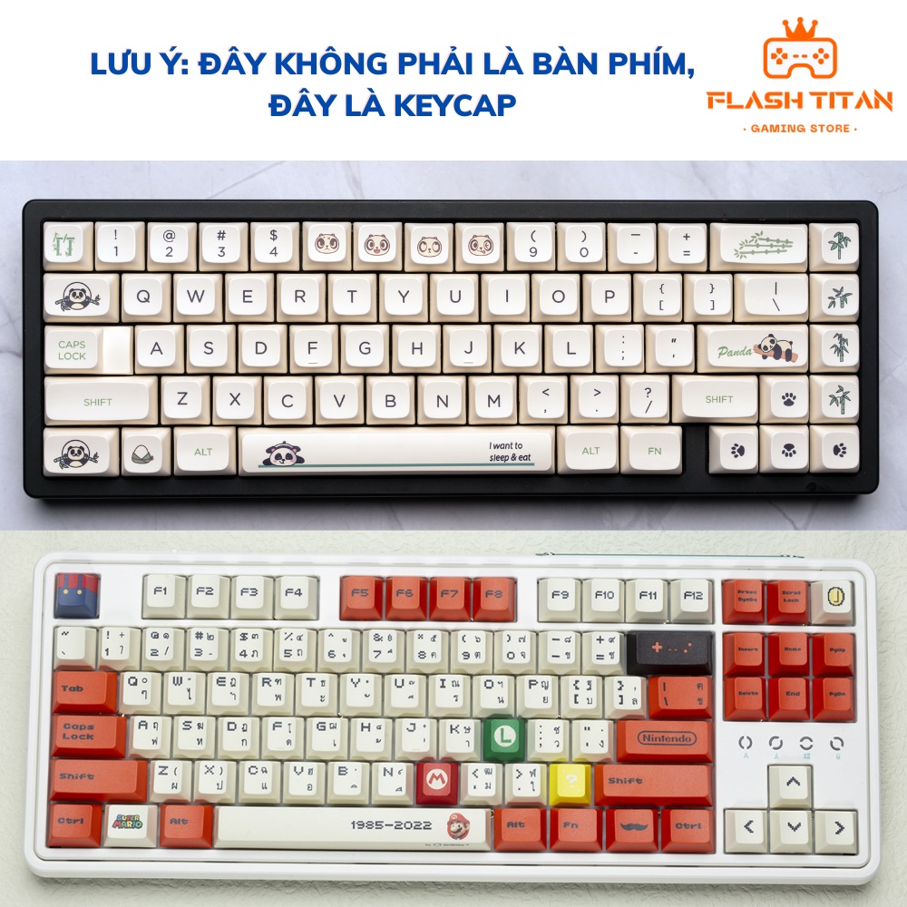 Keycap nhựa PBT cao cấp, nút phím lắp cho bàn phím cơ dùng để custom bàn phím cơ | BigBuy360 - bigbuy360.vn