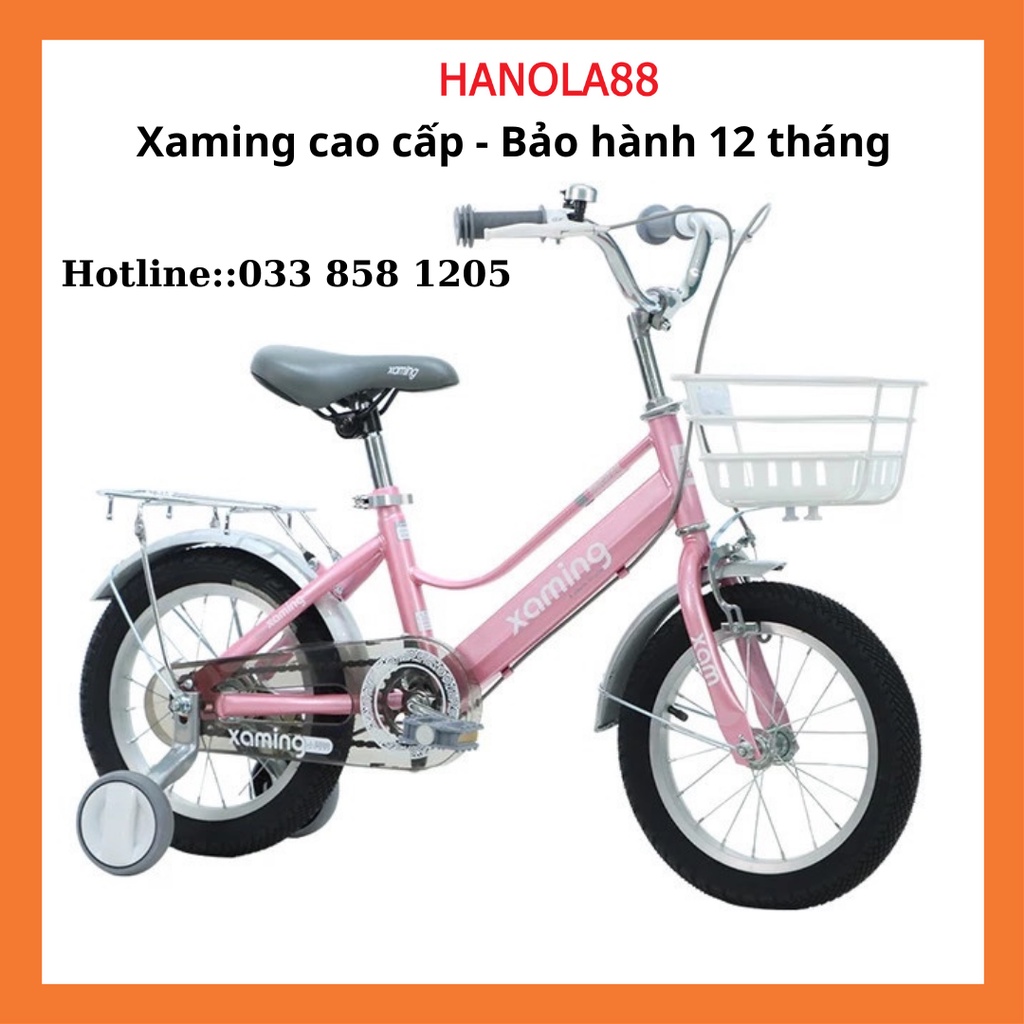 Xe đạp trẻ em xaming, xe đạp bé gái từ 2-7 tuổi cao cấp nhập khẩu hỗ trợ lắp xe giao hỏa tốc