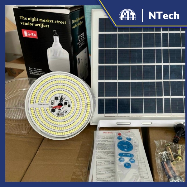Đèn bulb năng lượng mặt trời NT-LB60 - Cao cấp hãng Solar Light 100% - Bảo hành 1 năm