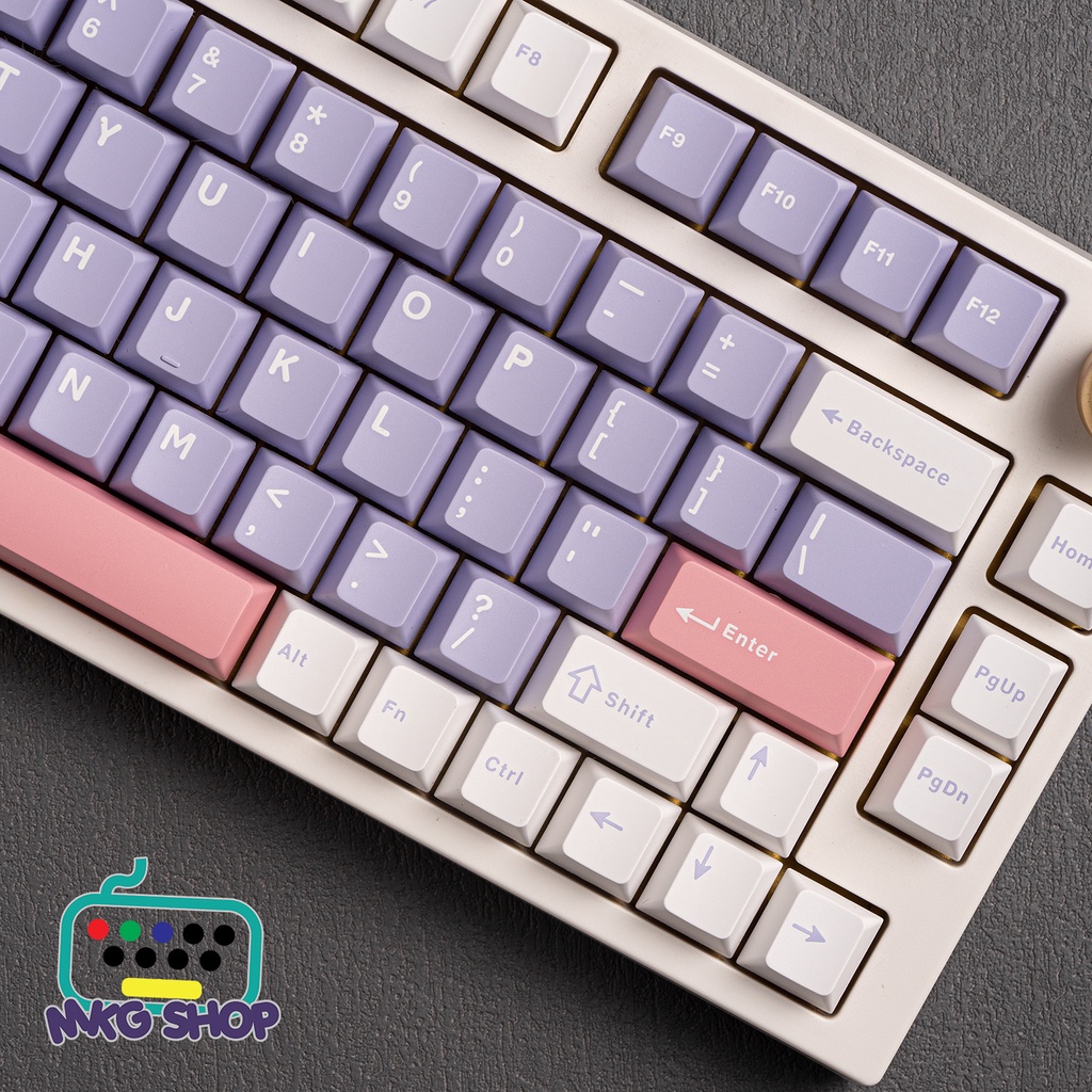 Keycap Lilac PBT doubleshot, cherry profile
