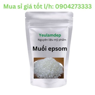 Muối epsom - muối tắm ngâm chân, rửa mặt dưỡng da, nguyên liệu mỹ phẩm - 1000g