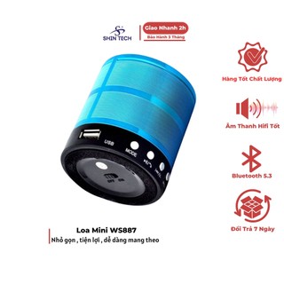 Loa bluetooth mini 5.0 ws305 nhỏ gọn tiện lợi hỗ trợ thẻ micro sd hàng chính hãng