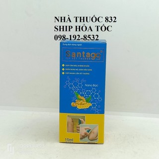 Santago xịt vết thương Nano Bạc 15ML