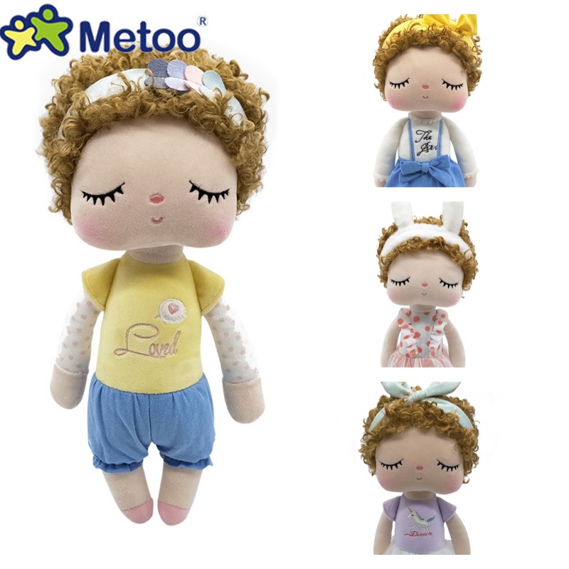 Metoo Curls Angela Đồ Chơi Quà Tặng Bé Gái Thỏ Sang Trọng Búp Bê 34cm