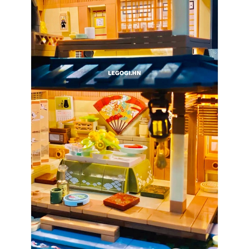 Đồ chơi xếp hình LEGOGI NHÀ GẤU KUMAMON 1099 mảnh ghép mô hình nhà Nhật Bản trưng bày trang trí decor phòng quà tặng