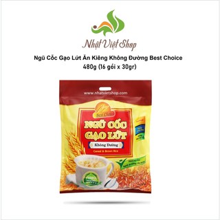 Ngũ cốc Gạo Lứt không đường ăn kiêng Best Choice 480gr (Date: 2025)