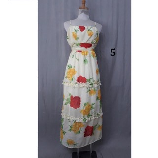 Đầm maxi voan 2 dây bèo ngực