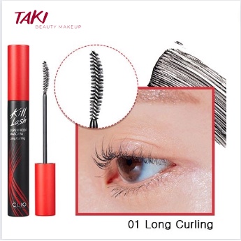 Chuốt Mi CLIO Kill Lash Superproof Mascara 7g Làm Cong Mi Chống Trôi Volume + Long curling