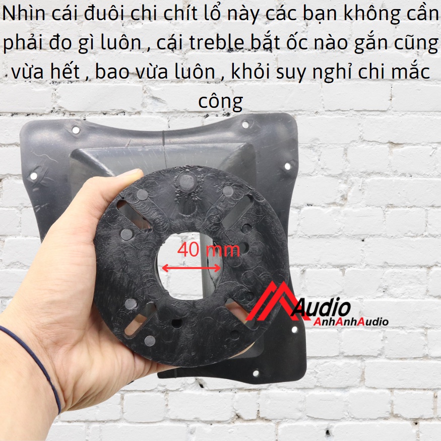 Họng treble 750 kích thước 23 x 23 khuyết , Giá 01 cái