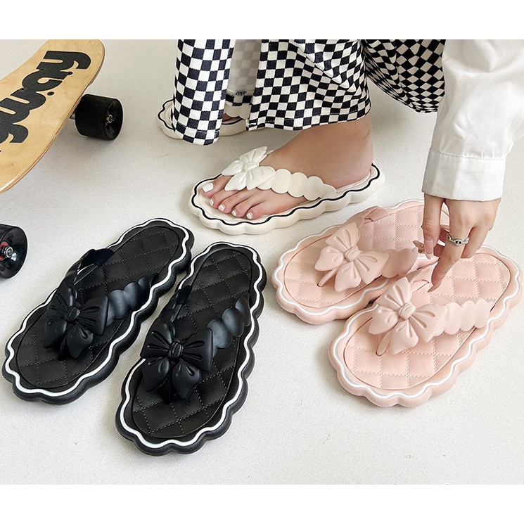 MVP2957 Dép xỏ ngón nữ đế mềm chống trơn trượt hợp thời trang dùng cho du lịch phong cách Hàn Quốc