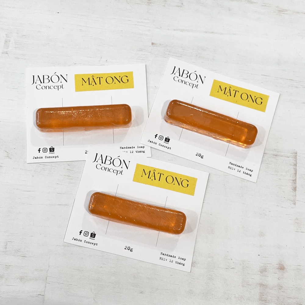 Xà Bông Handmade 80gram Mật Ong và Tinh Dầu hoa Ylang Ylang Xà Phòng Hữu Cơ Từ Thiên Nhiên Jabón Concept