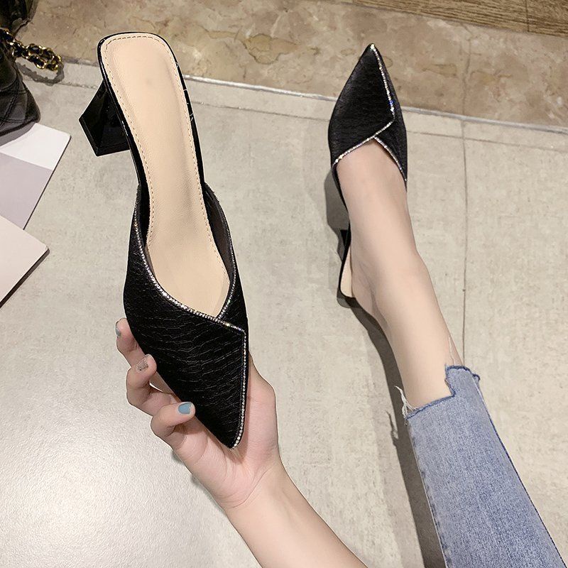 Giày Cao Gót 7cm Mũi Nhọn Phong Cách Hàn Quốc Thời Trang Mùa Hè 2023