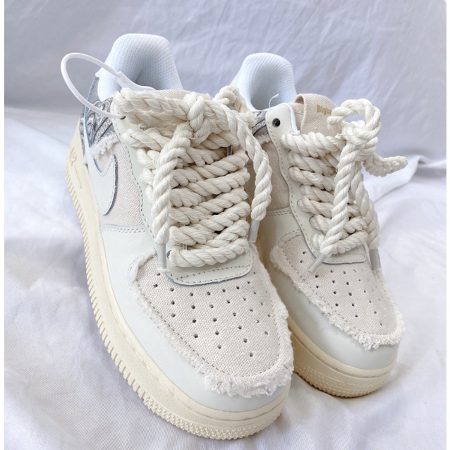 Giày Sneaker Air Force 1 Thổ Cẩm, Giày AF1 Dây Thừng Hàng Cao Cấp Full Box + Bil,full size nam nữ