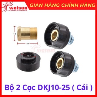 Bộ 2 cọc hàn dkj10-25 loại nhỏ dùng cho máy hàn
