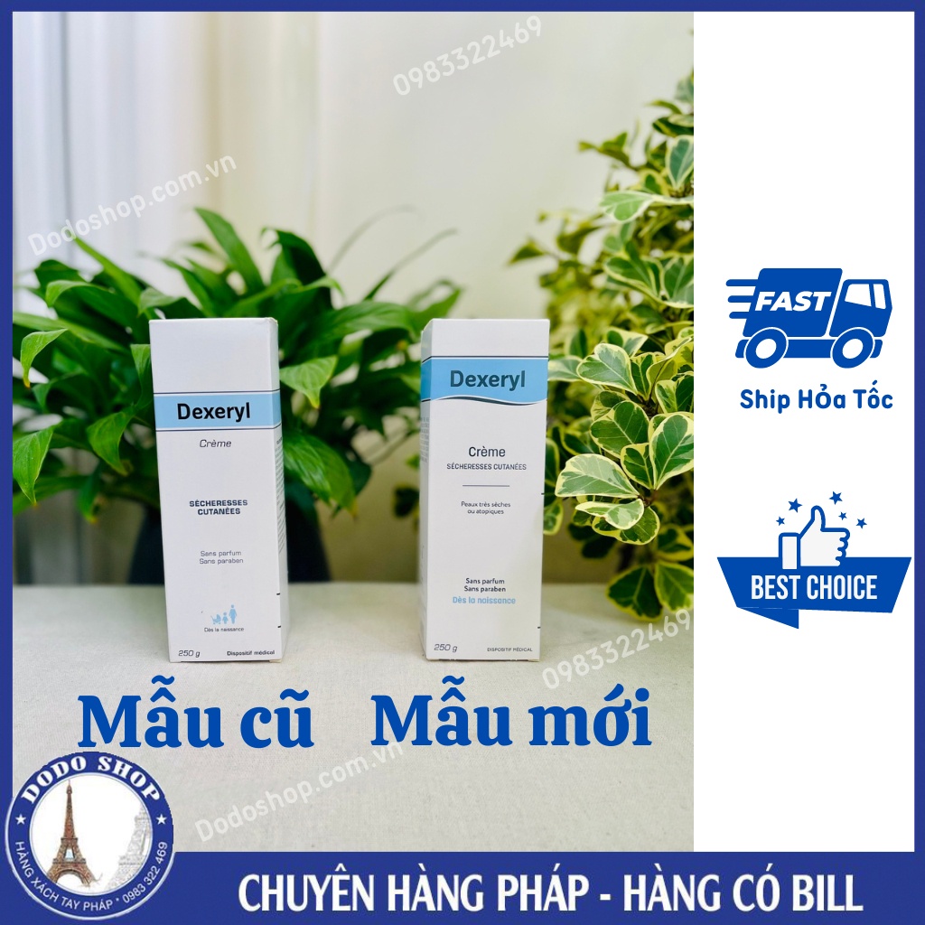 Kem Dexeryl pháp 250gr, dưỡng ẩm, dưỡng da cho bé mịn màng, nhất là bé da khô, chàm, da cơ địa