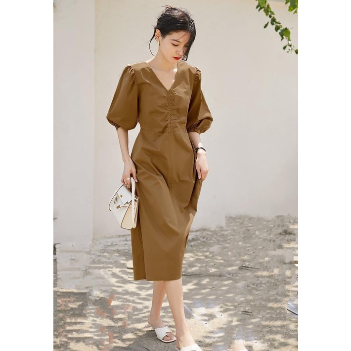 VÁY XÒE NHÚN NGỰC CAO CẤP