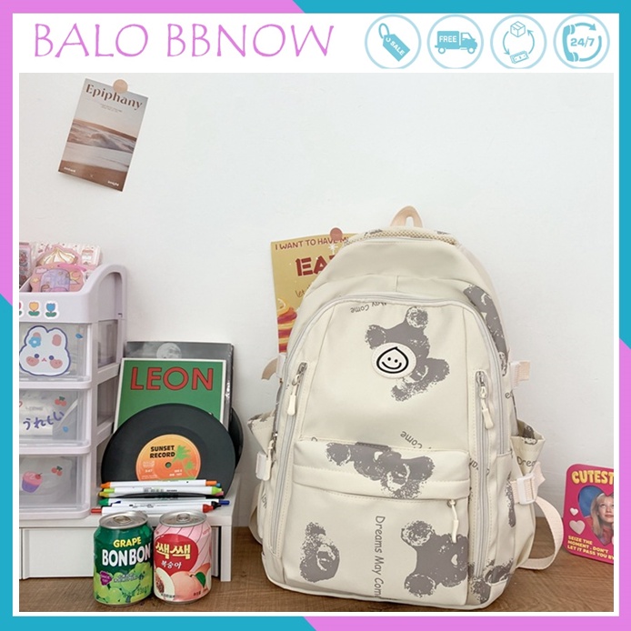 Balo nữ đẹp thời trang đi học giá rẻ phong cách Ins Nhật Bản BBNOW BL14 - tặng kèm sticker dễ thương