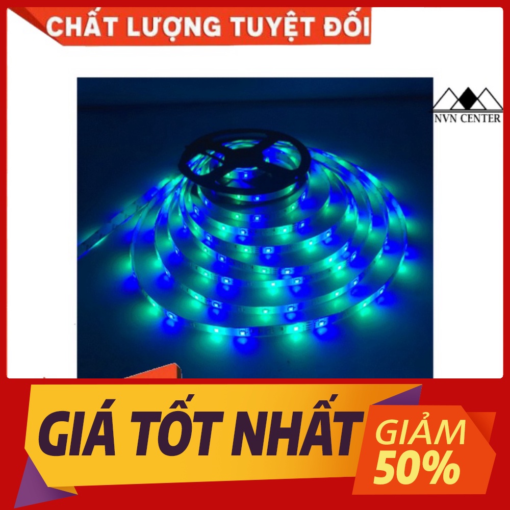 [NVN1444] Giảm 15k  Cuộn LED DÂY RGB 7 MÀU 5055, kèm keo dán giấy sẵn