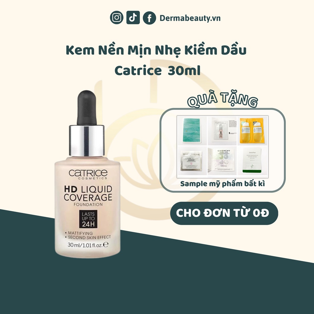[Chính Hãng] Kem Nền Catrice HD Liquid Coverage Foundation