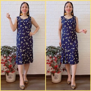 [ Sale off ] Váy lanh Nhật Ahoa - Dáng bèo đuôi cá