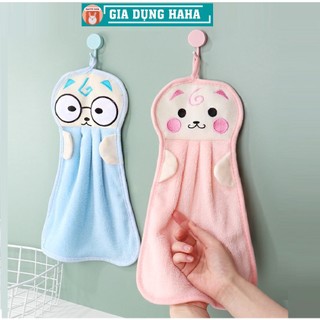 Khăn lau đa năng siêu thấm hút, mềm mại có móc treo, bằng nhung san hô, chống dính dầu mỡ, bụi vải, lau khô tay