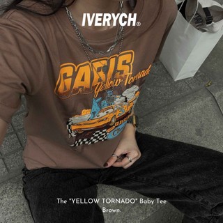 Áo thun Cotton Baby Tee "YELLOW TORNADO" BABY TEE In Lụa Unisex- IVERYCH Local Brand Chính Hãng
