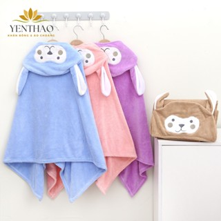 Khăn Tắm Cho Bé, Khăn Choàng Tắm Có Mũ, Áo Choàng Tắm Cho Bé Đi Biển