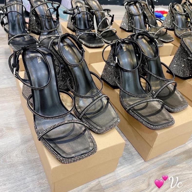 GIÀY SANDAL FULL ĐÁ ĐÚP 10 PHÂN SIÊU SANG CHẢNH MÀ LẠI TÔN DÁNG