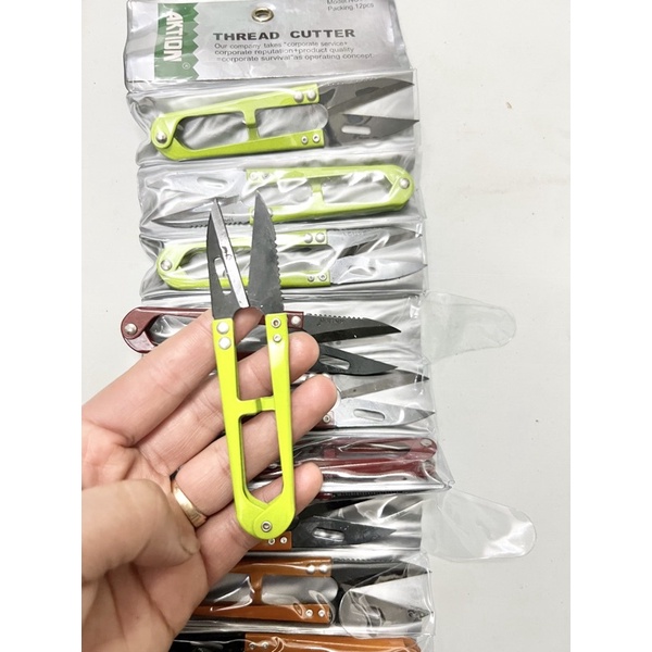 combo 1 DÂY 12 Cái kéo bấm răng cưa AKITON AK-805 SIÊU SẮC