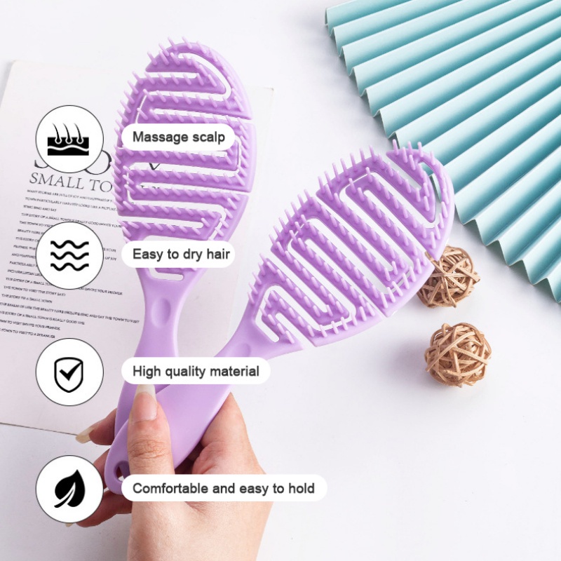 Lược Chải Tóc Massage Da Đầu Khô Và Ướt Tiện Dụng