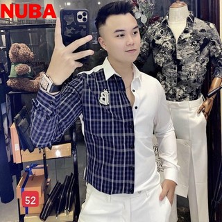 Áo sơ mi nam dài tay,chất vải lụa họa tiết cao cấp,đẹp giá rẻ AT52