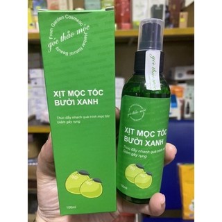 xịt mọc tóc thảo mộc bưởi xanh 100ml