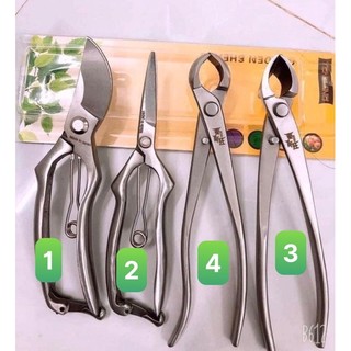 kéo cắt cành ,cạp tròn ,cạp xéo hàng thép trắng nguyên khối chuyên dùng chăm sóc bon sai cây cảnh,làm vườn