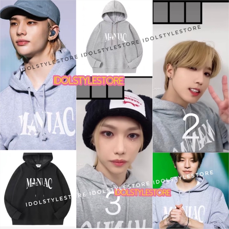 Áo nỉ mũ hoodie Maniac Hyunjin Felix Straykids