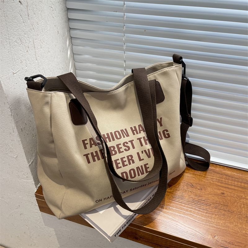 Túi Đeo Vai Vải canvas Cỡ Lớn Thiết Kế Dễ Thương