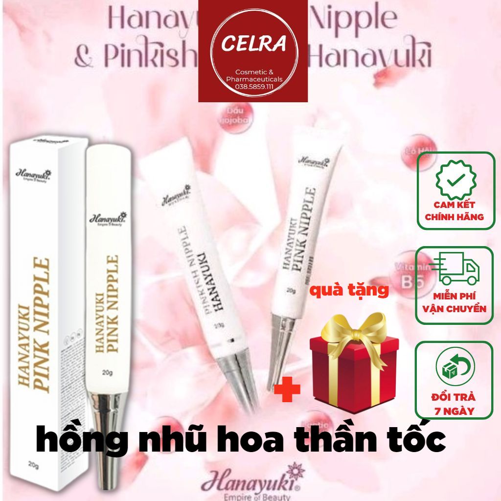 Kem Làm hồng Nhũ Hoa Pink Nipple- Hanayuki Chính Hãng