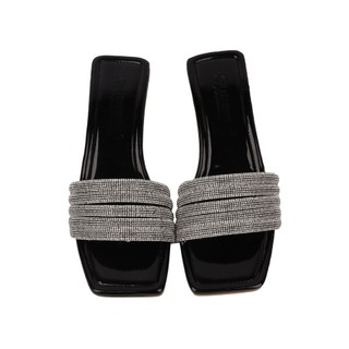 [HCM] Dép Cao Gót Hạnh Dung HD2029AH  ( Màu Nhũ - Đen )