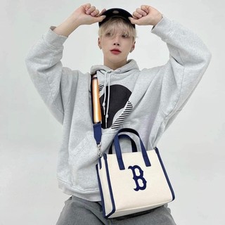 [ Hàng chuẩn 1:1 ] Túi MLB Basic Big Logo Canvas Small Tote Bag 3AORS062N-43BRD
