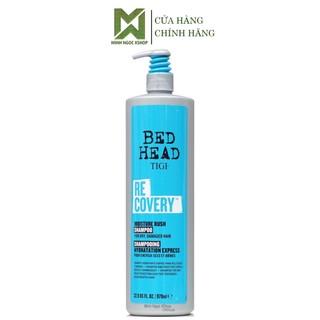 Dầu gội phục hồi độ ẩm tức thì Tigi Bed Head Recovery Moisture Rush 970ML, Tigi xanh dương chính hãng