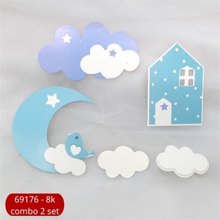 Set que giấy-Nhà chim Xanh