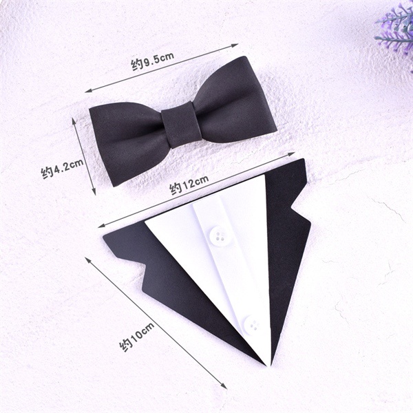 Set que cắm áo + nơ xốp ĐEN