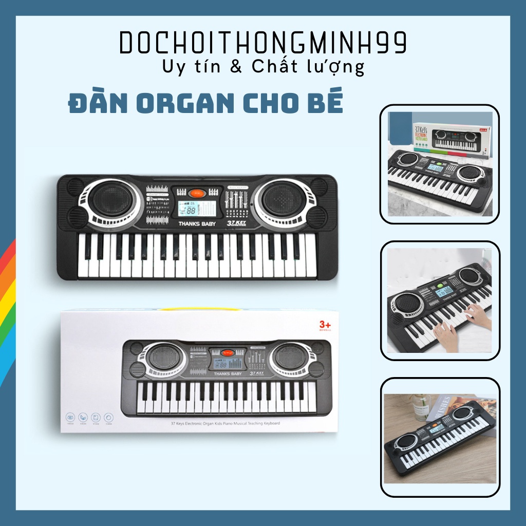Đàn organ cho bé, loại 37 phím và 61 phím, đồ chơi giáo dục âm nhạc cho trẻ