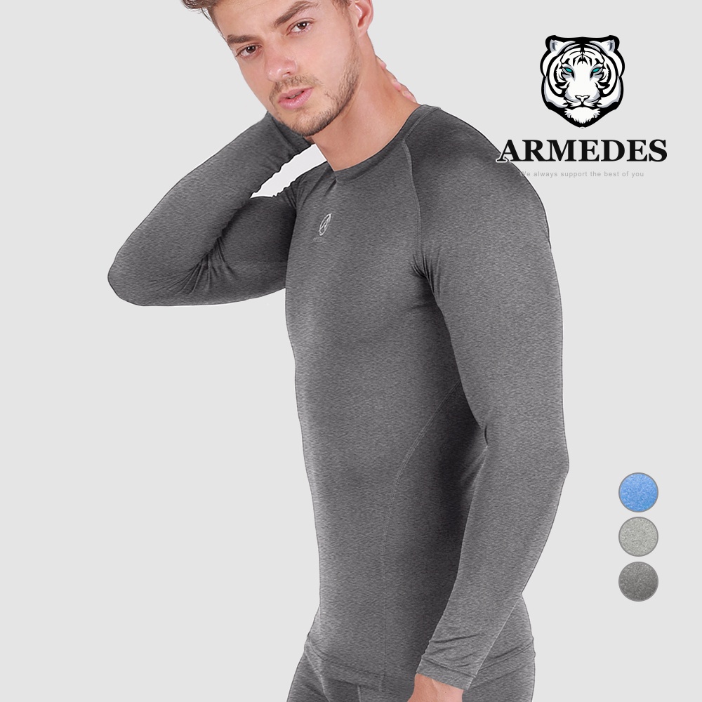 Áo thể thao nam body, áo body giữ nhiệt tay dài, co giãn 4 chiều hỗ trợ tập gym, đá banh, bóng rổ  ARMEDES - AR 141