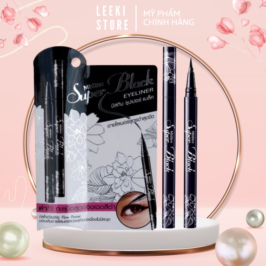 Kẻ Mắt Nước Mistine Siêu Nét SUPER BLACK EYELINER Thái Lan Chính Hãng