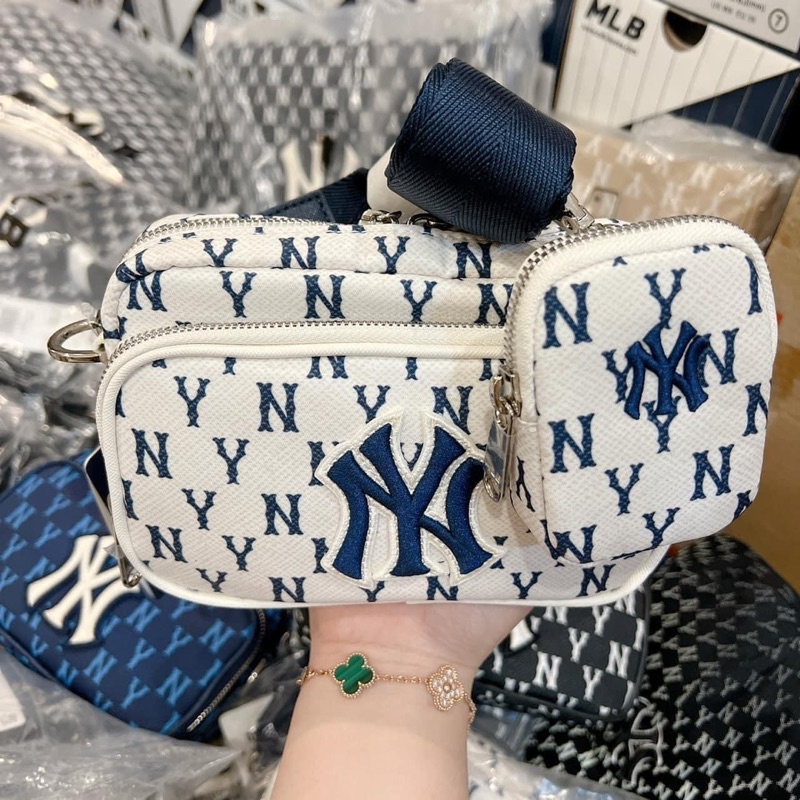 Túi MLB Monogram Mini Crossbody Bag New York Yankees BLACK- 3ACRS012N 50BKS