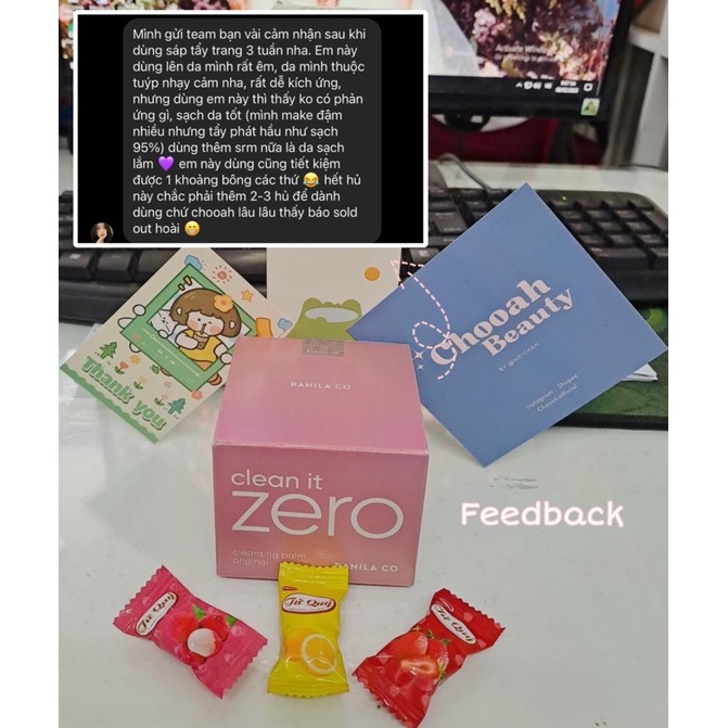 Sáp tẩy trang Clean It Zero Cleansing Balm 😍💯