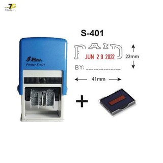 Dấu PAID / Received có ngày tháng xoay chỉnh Shiny S401 / S402 - S-401 / S-402