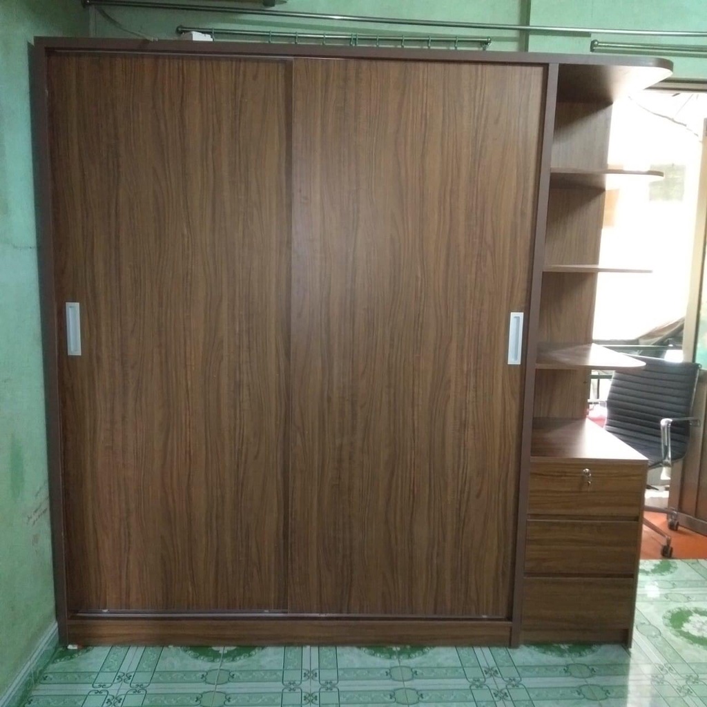 Tủ lùa 1m6 x2m x 55cm kèm kệ