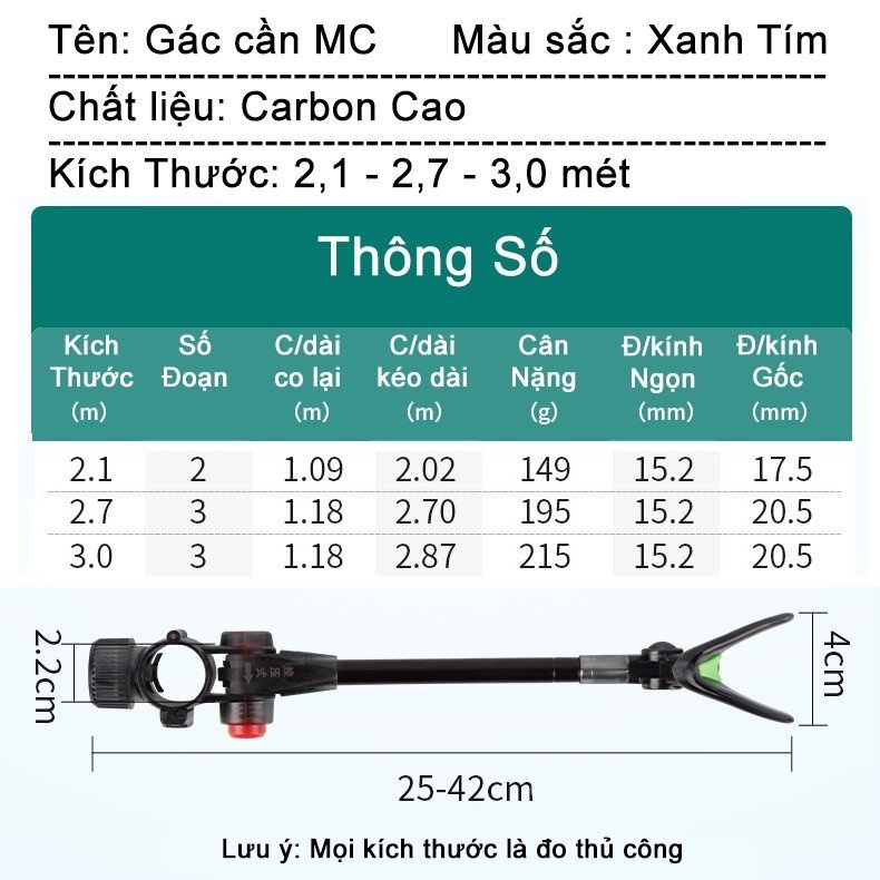 Gác cần MC - Chính hãng