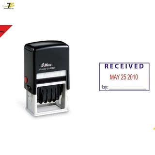 Dấu ngày tháng năm kèm nội dung Shiny S-826D